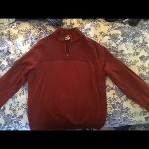Dockers Red / Rust colored zip up sweater
